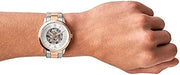  Shop Authentic Fossil Neutra Automatic Skeleton White Dial Two Tone Steel Strap Watch for Men - ME3196 - Luxxuri