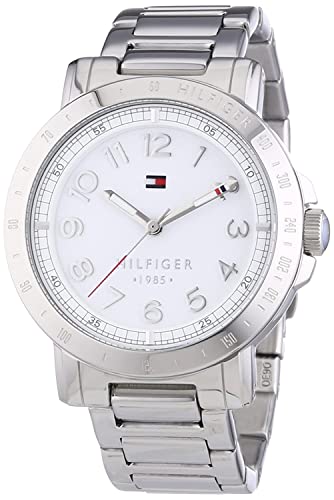  Shop Authentic Tommy Hilfiger White Dial Silver Steel Strap Watch for Women - 1781397 - Luxxuri