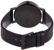  Shop Authentic Calvin Klein Boost Black Dial Black Leather Strap Watch for Men - K7Y214CL - Luxxuri