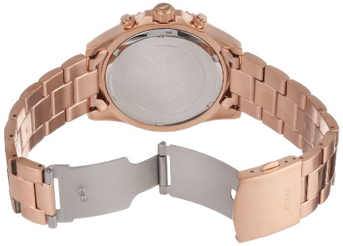  Shop Authentic Guess Chaser Chronograph Black Dial Rose Gold Steel Strap Watch for Men - W0170G3 - Luxxuri