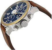  Shop Authentic Tommy Hilfiger Sport Multifunction Blue Dial Brown Leather Strap Watch for Men - 1791137 - Luxxuri