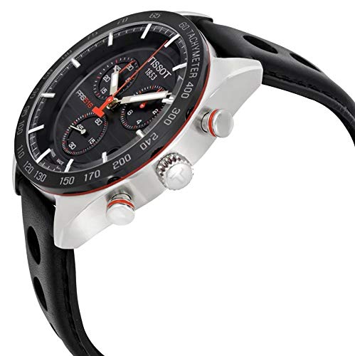  Shop Authentic Tissot PRS 516 Chronograph Black Dial Black Leather Strap Watch For Men - T100.417.16.051.00 - Luxxuri