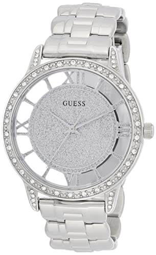  Shop Authentic Guess Ethereal Diamonds Silver Dial Silver Steel Strap Watch for Women - W1013L1 - Luxxuri