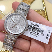  Shop Authentic Michael Kors Gabbi Quartz Crystals Silver Dial Silver Steel Strap Watch For Women - MK3984 - Luxxuri