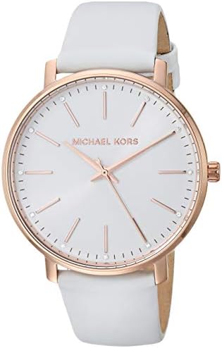  Shop Authentic Michael Kors Pyper Quartz White Dial White Leather Strap Watch For Women - MK2800 - Luxxuri