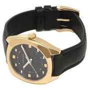  Shop Authentic Gucci GG2570 Quartz Black Dial Black Leather Strap Watch For Women - YA142408 - Luxxuri