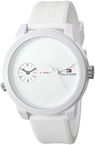  Shop Authentic Tommy Hilfiger Denim White Dial White Rubber Strap Watch for Men - 1791324 - Luxxuri