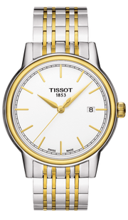  Shop Authentic Tissot T Classic Carson Quartz White Dial Two Tone Steel Strap Watch for Men - T085.410.22.011.00 - Luxxuri