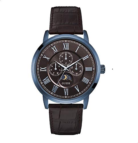  Shop Authentic Guess Delancy Analog Brown Dial Brown Leather Strap Watch For Men - W0870G3 - Luxxuri