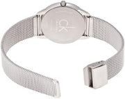  Shop Authentic Calvin Klein Minimal Black Dial Silver Mesh Bracelet Watch for Men - K3M51151 - Luxxuri