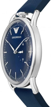  Shop Authentic Emporio Armani Aviator Quartz Blue Dial Blue Leather Strap Watch For Men - AR11335 - Luxxuri