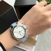  Shop Authentic Michael Kors Blair Silver Dial Two Tone Steel Strap Watch for Women - MK6137 - Luxxuri