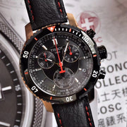  Shop Authentic Tissot T Sport PRS 200 Chronograph Grey Dial Black Leather Strap Watch For Men - T067.417.26.051.00 - Luxxuri