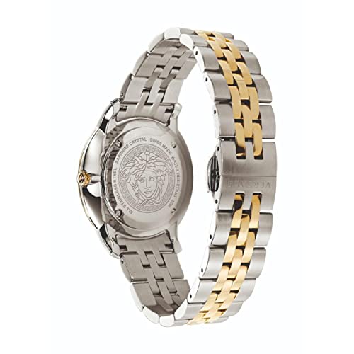  Shop Authentic Versace V-Urban Quartz Silver Dial Two Tone Steel Strap Watch for Men - VELQ00519 - Luxxuri
