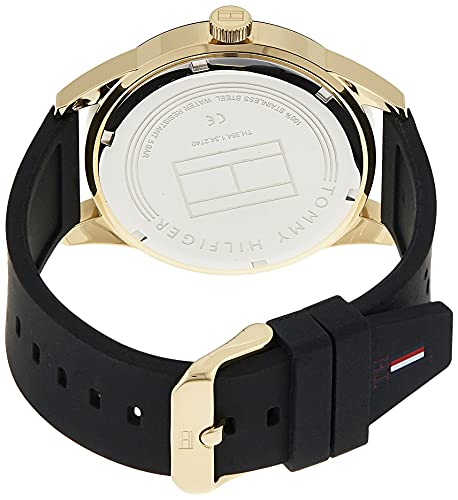  Shop Authentic Tommy Hilfiger Austin Black Dial Black Rubber Strap Watch for Men - 1791636 - Luxxuri