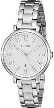  Shop Authentic Fossil Jacqueline White Dial Silver Steel Strap Watch for Women - ES3969 - Luxxuri