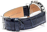  Shop Authentic Guess Horizon Chronograph Quartz Black Dial Blue Leather Strap Watch For Men - W0380G3 - Luxxuri