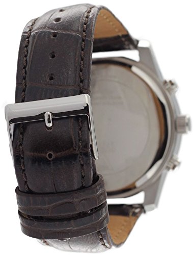  Shop Authentic Guess Exec Chronograph White Dial Brown Leather Strap Watch For Men - W0076G2 - Luxxuri