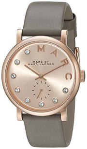  Shop Authentic Marc Jacobs Baker Rose Gold Dial Grey Leather Strap Watch for Women - MBM1400 - Luxxuri