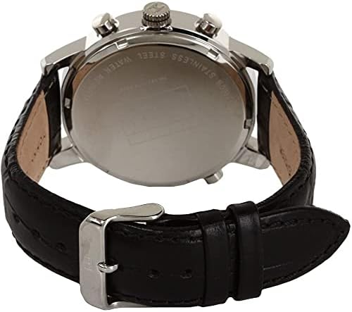  Shop Authentic Tommy Hilfiger Harrison Chronograph Black Dial Black Leather Strap Watch for Men - 1790875 - Luxxuri