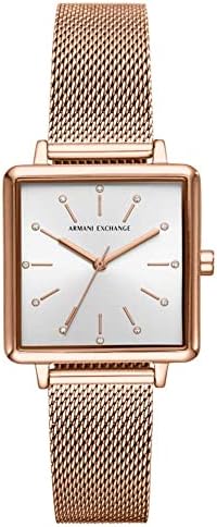  Shop Authentic Armani Exchange Lola Quartz Silver Dial Rose Gold Mesh Strap Watch For Women - AX5802 - Luxxuri