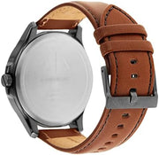 Shop Authentic Armani Exchange Hampton Chronograph Grey Dial Brown Leather Strap Watch For Men - AX2414 - Luxxuri