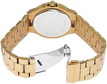  Shop Authentic Michael Kors Lenox Three Hand Silver Dial Gold Steel Strap Watch For Women - MK7361 - Luxxuri