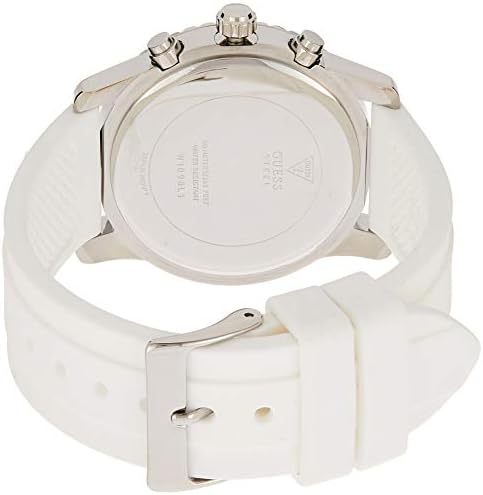  Shop Authentic Guess Zena Analog White Dial White Rubber Strap Watch For Women - W1094L1 - Luxxuri
