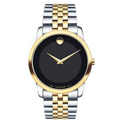  Shop Authentic Movado Museum Classic Black Dial Two Tone Steel Strap Watch For Men - 606899 - Luxxuri