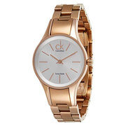  Shop Authentic Calvin Klein Simplicity White Dial Rose Gold Steel Strap Watch for Women - K4323520 - Luxxuri