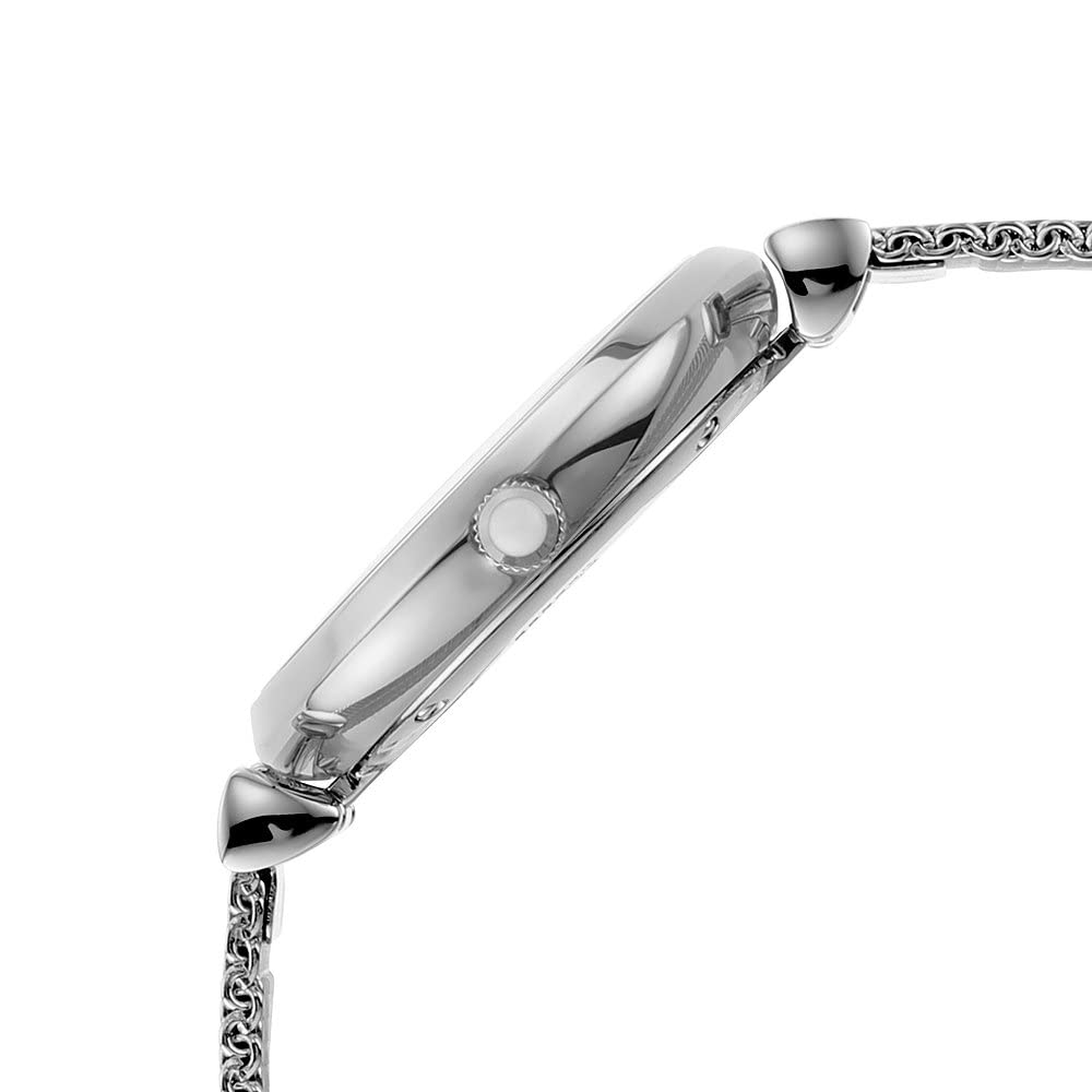  Shop Authentic Emporio Armani Gianni T Bar Mother of Pearl Dial Silver Steel Strap Watch For Women - AR1955 - Luxxuri