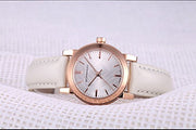  Shop Authentic Burberry The City White Dial White Leather Strap Watch for Women - BU9209 - Luxxuri