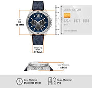  Shop Authentic Michael Kors Brecken Chronograph Blue Dial Blue Rubber Strap Watch For Men - MK8923 - Luxxuri