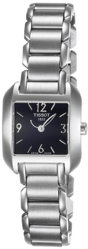  Shop Authentic Tissot T Wave Black Dial Silver Steel Strap Watch for Women - T02.1.285.52 - Luxxuri