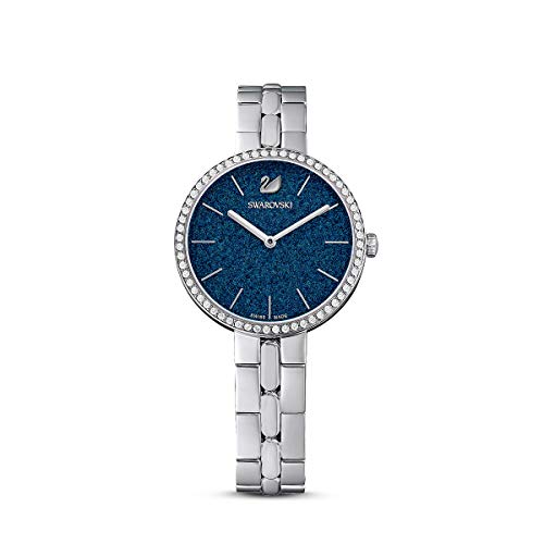  Shop Authentic Swarovski Cosmopolitan Blue Dial Silver Steel Strap Watch for Women - 5517790 - Luxxuri