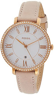  Shop Authentic Fossil Jacqueline White Dial Pink Leather Strap Watch for Women - ES4303 - Luxxuri