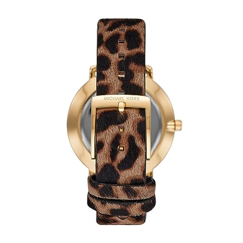  Shop Authentic Michael Kors Pyper Three-Hand White Dial Cheetah Print Leather Strap Watch for Women - MK4751 - Luxxuri