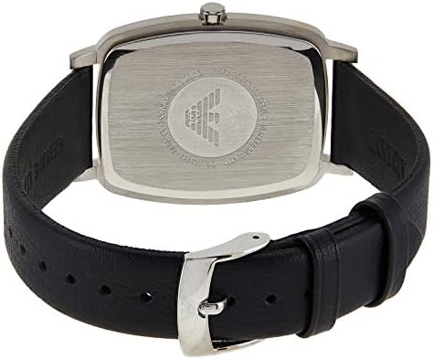  Shop Authentic Emporio Armani Epsilon Quartz Black Dial Black Leather Strap Watch For Men - AR2490 - Luxxuri