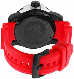  Shop Authentic Emporio Armani Sportivo Quartz Black Dial Red Rubber Strap Watch For Men - AR6101 - Luxxuri