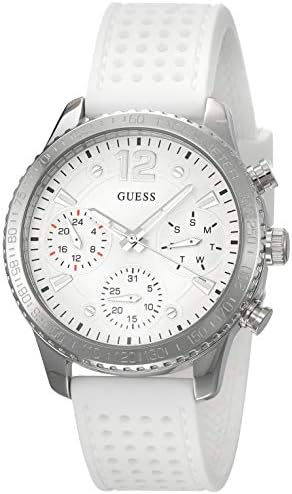  Shop Authentic Guess Marina Quartz White Dial White Rubber Strap Watch For Women - W1025L1 - Luxxuri