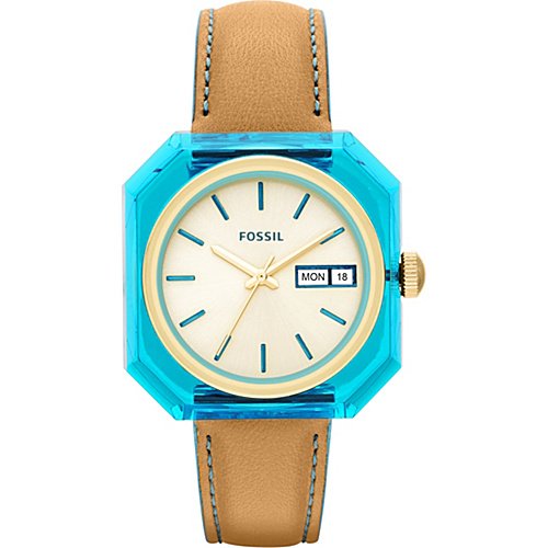  Shop Authentic Fossil Candy White Dial Brown Leather Strap Watch for Men - ES3536 - Luxxuri