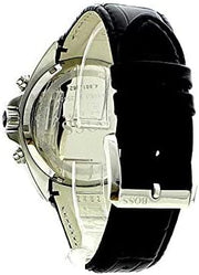  Shop Authentic Hugo Boss Casual Chronograph Silver Dial Black Leather Strap Watch For Men - HB1512880 - Luxxuri