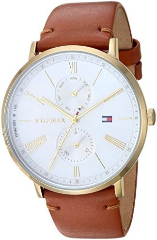  Shop Authentic Tommy Hilfiger Jenna Quartz White Dial Brown Leather Strap Watch for Women - 1782073 - Luxxuri