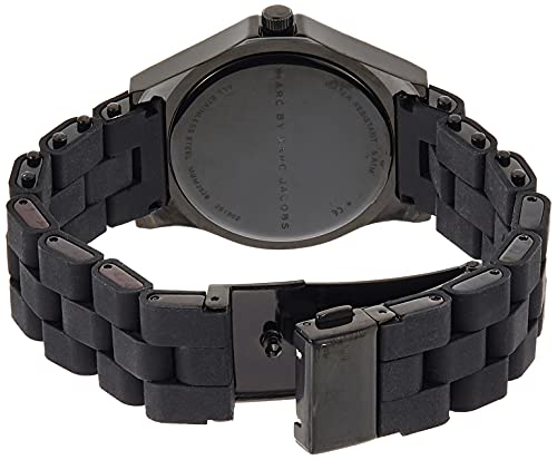 Shop Authentic Marc Jacobs Pelly Black Dial Black Silicone Strap Watch for Women - MBM2528 - Luxxuri