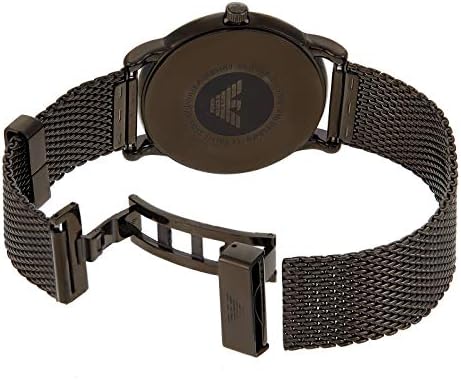  Shop Authentic Emporio Armani Luigi White Dial Black Mesh Bracelet Watch For Men - AR11046 - Luxxuri
