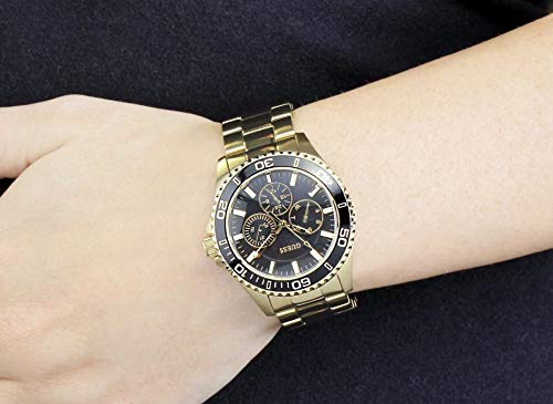  Shop Authentic Guess BFF Multifunction Black Dial Gold Steel Strap Watch for Women - W0231L3 - Luxxuri