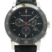  Shop Authentic Burberry The City Black Dial Black Leather Strap Watch for Men - BU9382 - Luxxuri