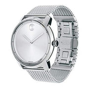  Shop Authentic Movado Bold Silver Dial Silver Mesh Bracelet Watch For Men - 3600260 - Luxxuri