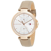  Shop Authentic Tommy Hilfiger Angela Quartz Silver Dial Brown Leather Strap Watch for Women - 1782125 - Luxxuri