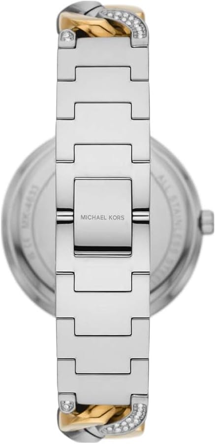  Shop Authentic Michael Kors Catelyn Three-Hand Crystals Silver Dial Two Tone Steel Strap Watch for Women - MK4633 - Luxxuri